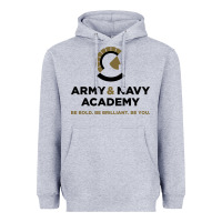 Heather Grey army and navy academy Heavyweight Hoodie - linhVisuals