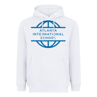 White atlanta international school Heavyweight Hoodie - linhVisuals