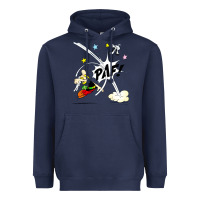 Navy asterix and obelix Heavyweight Hoodie - linhVisuals