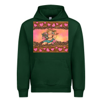 Forest Green cupid valentine's day Urban Hoodie - RanaPortraitStore