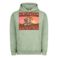 Pigment Oil Green cupid valentine's day Urban Hoodie - RanaPortraitStore