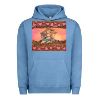 Pigment Pebble Blue cupid valentine's day Urban Hoodie - RanaPortraitStore