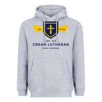 Heather Grey crean lutheran high school Heavyweight Hoodie - linhVisuals