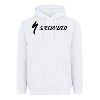 White Specialized Bikes Bicycle Heavyweight Hoodie - linhVisuals