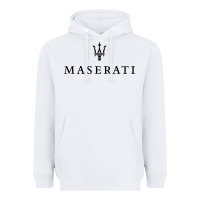 White simple white trident symbol essential Heavyweight Hoodie - linhVisuals