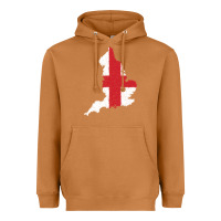 Meerkat england Flag Map Drawing Line Art Heavyweight Hoodie - linhVisuals