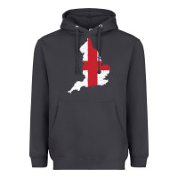 Smoke england Flag Map Drawing Line Art Heavyweight Hoodie - linhVisuals