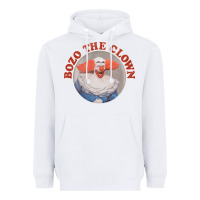 White bozo the clown vintage style faded design ,  bozo Heavyweight Hoodie - linhVisuals