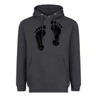 Smoke 70's footprints   footprint Heavyweight Hoodie - linhVisuals