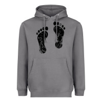 Storm 70's footprints   footprint Heavyweight Hoodie - linhVisuals