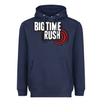 Navy #big #time #rush Heavyweight Hoodie - linhVisuals
