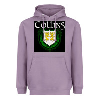 Lavender collins family irish coat of arms Heavyweight Hoodie - linhVisuals