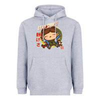 Heather Grey kaylee kawaii Heavyweight Hoodie - linhVisuals