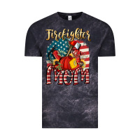 Cloud Black Firefighter mom Vintage Tee - FaDigitalArtStudio
