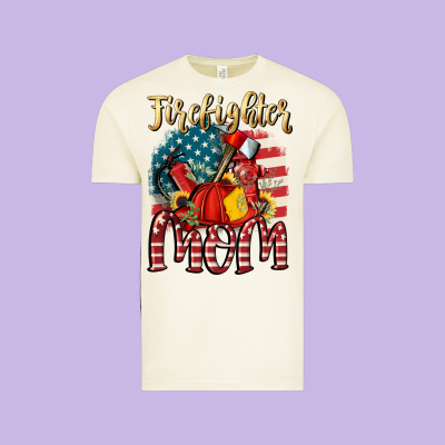 Firefighter Mom Vintage Tee Designed By Fadigitalartstudio
