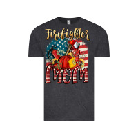 Vintage Black Firefighter mom Vintage Tee - FaDigitalArtStudio