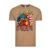 Vintage Coffee Firefighter mom Vintage Tee - FaDigitalArtStudio