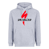Heather Grey Specialized Bikes Bicycle Heavyweight Hoodie - linhVisuals
