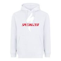 White Specialized Bikes Bicycle Heavyweight Hoodie - linhVisuals
