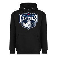 Black madison capitols Heavyweight Hoodie - linhVisuals