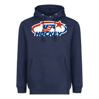 Navy usa hockey Heavyweight Hoodie - linhVisuals