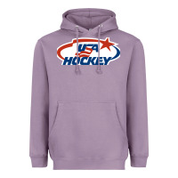 Lavender usa hockey Heavyweight Hoodie - linhVisuals