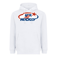 White usa hockey Heavyweight Hoodie - linhVisuals