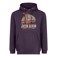 Plum Jason Aldean Heavyweight Hoodie - linhVisuals
