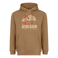Toasted Coconut Jason Aldean Heavyweight Hoodie - linhVisuals