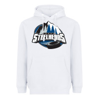 White idaho steelheads mountain Heavyweight Hoodie - linhVisuals