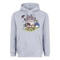 Heather Grey totorooo tshirt Heavyweight Hoodie - linhVisuals