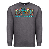 Charcoal Heather faith can move mountains Premium Sweatshirt - JahusDesignShop