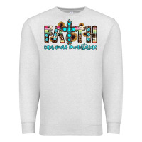 Oatmeal Heather faith can move mountains Premium Sweatshirt - JahusDesignShop