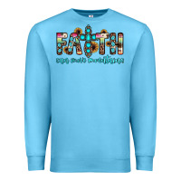 Ocean Blue faith can move mountains Premium Sweatshirt - JahusDesignShop