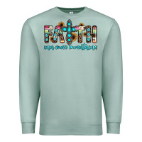 Seafoam faith can move mountains Premium Sweatshirt - JahusDesignShop