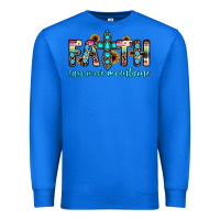 True Royal faith can move mountains Premium Sweatshirt - JahusDesignShop