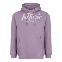 Lavender inktober t shirt Heavyweight Hoodie - linhVisuals
