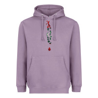 Lavender Maldives Map Flag Drawing Line Art Heavyweight Hoodie - linhVisuals