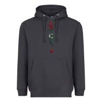 Smoke Maldives Map Flag Drawing Line Art Heavyweight Hoodie - linhVisuals