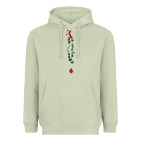 Matcha Maldives Map Flag Drawing Line Art Heavyweight Hoodie - linhVisuals