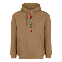 Toasted Coconut Maldives Map Flag Drawing Line Art Heavyweight Hoodie - linhVisuals