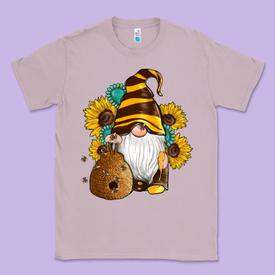 Western Bee Gnomes Beehive Honey Sunflowers Gemstone Classic Tee Designed By Artiststas