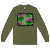 Army Green halloween spooky stars background Long Sleeve Tee - BundleAndBundleShop