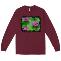 Burgundy halloween spooky stars background Long Sleeve Tee - BundleAndBundleShop