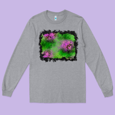 Halloween Spooky Stars Background Long Sleeve Tee Designed By Bundleandbundleshop