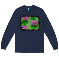 Navy halloween spooky stars background Long Sleeve Tee - BundleAndBundleShop