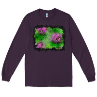 Plum halloween spooky stars background Long Sleeve Tee - BundleAndBundleShop