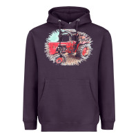 Plum tractor t  shirt tractor t  shirt Heavyweight Hoodie - linhVisuals