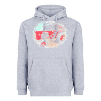 Heather Grey tractor t  shirt tractor t  shirt Heavyweight Hoodie - linhVisuals