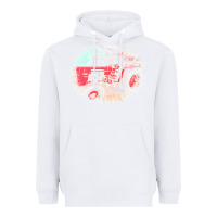 White tractor t  shirt tractor t  shirt Heavyweight Hoodie - linhVisuals